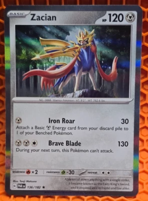 Zacian 136/182 Sv04: Paradox Rift Holo - Image 1 of 2