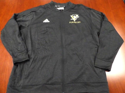 CHAQUETA DE RENDIMIENTO NUEVA CON ETIQUETAS ADIDAS NHL PITTSBURGH PENGUINS CREMALLERA COMPLETA TALLA 2XL Foto 1 de 4