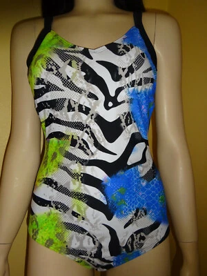 Badeanzug bpc selection 36 oder 38 schwarz-bunt Zebra / Schlange NEU! - Bild 1 von 4