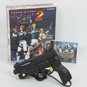 Sega Saturn VIRTUA COP 2 + Gun Controller Limited Boxed Work for CRT TV Only 309 - Picture 1 of 10