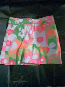 EUC Gymboree Spring Fun Big Flower Print Skirt (Skort) size 4 - Picture 1 of 4