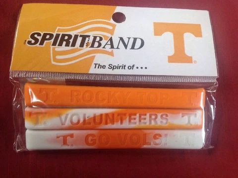 Tennessee Volunteers VOLS ROCKY TOP BALLER BANDS Bracelets Wristbands Pack New! Cover
