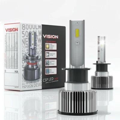 DS18 VIXH1 VISION H1 CSP Faros LED Luz Alta Baja, 6500K Blanco Foto 1 de 4
