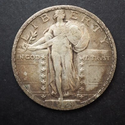1924 *P*  STANDING LIBERTY SILVER QUARTER - NICE - *FREE SHIPPING*  M1657 - Image 1 of 2