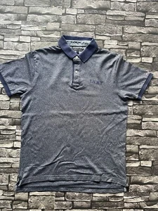 Tommy Hilfiger New York Polo Shirt Navy Size Extra Large XL Men Short Sleeve - Picture 1 of 6