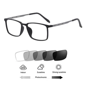 New β-Titanium Ultra Light Photochromic Grey Reading Glasses Sunglasses Readers - Picture 1 of 34