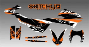 Set Sticker Graphics Kit 6NINETY Orange for Motorcycle - Picture 1 of 1