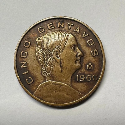 México 1960 5 centavos - Hermosa moneda - Lote #B-045 Foto 1 de 2