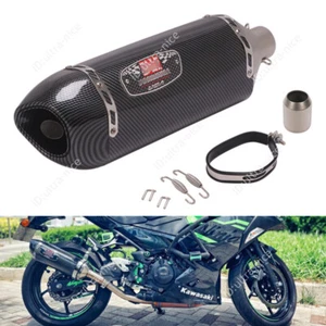 Universal Motorcycle 51mm Muffler Exhaust Pipe Stainless Steel Escape Removable - Picture 1 of 12