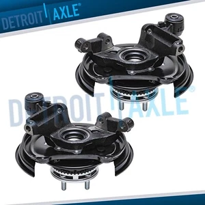 Par de nudillos de dirección traseros y cojinetes de buje de rueda para Subaru Forester 2001 - 2008 - Imagen 1 de 14