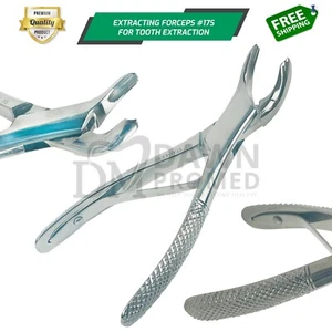 Fórceps de extracción dental #17S molares inferiores quirúrgico dental grado alemán - Imagen 1 de 9