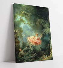 JEAN HONORE FRAGONARD, THE SWING -CANVAS WALL ART PRINT ARTWORK DEEP FRAME