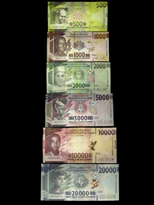 Guinea Banknote Set of 6 pcs 500 1000 2000 5000 10000 20000 Francs 2020-2022 UNC - Picture 1 of 7