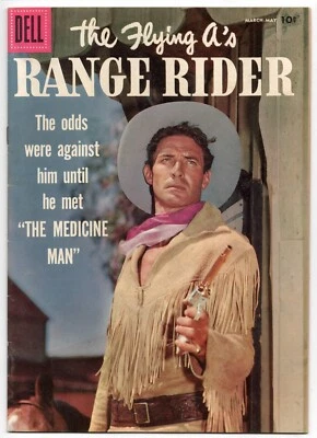 The Flying A's Range Rider 17 Alex Toth BONITA COPIA Jock Mahoney 1958 Dell Western Foto 1 de 4