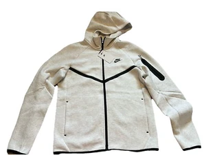 Nike Tech Fleece Windrunner Full Zip Hoodie Birch Heather Men's Small HV0949 051 - Picture 1 of 6