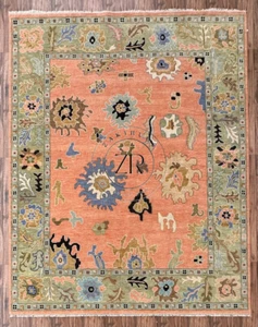 Türkischer Handgeknüpfter | 8x10, 8x11, 9x12, 9x13, 10x13 | Oushak Teppich | Für Schlafzimmer - Bild 1 von 9