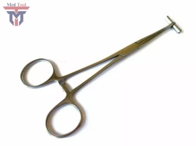 MD Septum CQ Clamp Forceps 6" Eyebrow Ear Nose Lip Tongue Nipple Piercing Jewelry