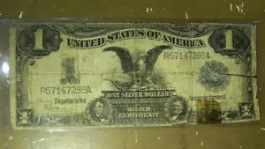 1899 Fr.235 $1 Stati Uniti "AQUILA NERA" Certificato Argento - Foto 1 di 7