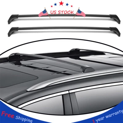 FOR 2014-2018 ACURA MDX ALUMINUM ROOF RACK RAIL CROSS BAR LUGGAGE CARRIER Foto 1 de 4