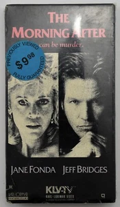 The Morning After can murder VHS Jane Fonda Jeff Bridges Karl-Lorimar Home Video - Picture 1 of 7