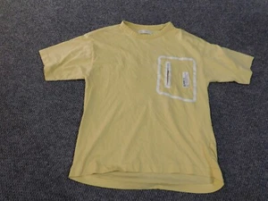 zara boys 13-14 shirt yellow graphic tee sports classic - Picture 1 of 12
