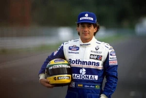 AYRTON SENNA 8x10 PICTURE FORMULA 1 Brazilian - Bild 1 von 1