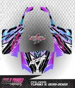 Polaris XP 1000 TURBO S 2019-2022 RAZOR Graphics Kit Decal Sticker S9 - Picture 1 of 1