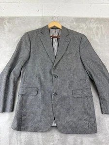 DAVID LOUIS 100% Cashmere Loro Piana Glen Plaid Blazer Jacket Mens 42R - Picture 1 of 11