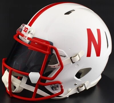 NEBRASKA CORNHUSKERS NCAA Riddell Speed Full Size AUTHENTIC Football Helmet - Image 1 of 4