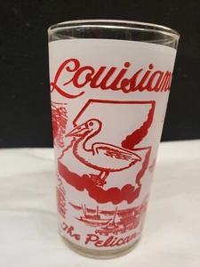 VTG Collectible Souvenir Drinking Glass Louisiana - Picture 1 of 5