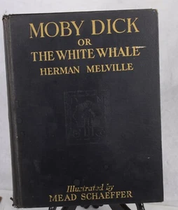 MOBY DICK OR THE WHITE WHALE by Melville, Herman 1934 Illustrated Schaeffer - Foto 1 di 8