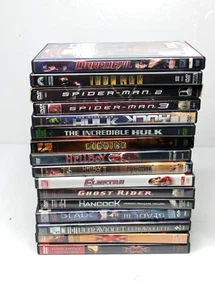 Super Hero DVD Lot of 16, Spiderman, Hulk, Iron Man, Daredevil, Hellboy, Blade - Picture 1 of 12