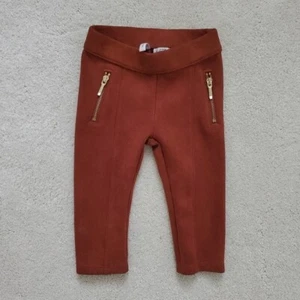 Janie and Jack Baby Girls' Faux Suede Leggings sz6-12m - Picture 1 of 9