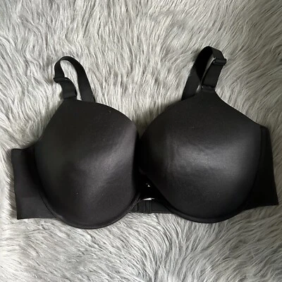 Sujetador Cacique Boost Plunge para mujer talla 46DDD negro con aros cierre trasero Foto 1 de 4