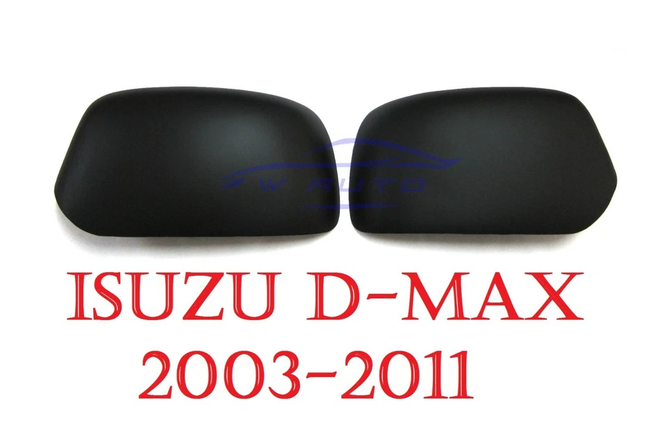 CUBIERTA DE ESPEJO LATERAL NEGRO MATE ALA PARA ISUZU RODEO DMAX D-MAX SE ADAPTA 2003-2011 03 Foto 1 de 4