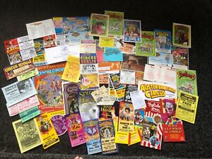Lot of circus vouchers leaflets flyers not poster 