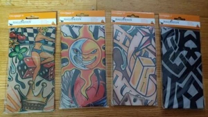 FREE Lot 22 unisex adult sealed new packages of 4 different tattoo sleeves NIP - Picture 1 of 7