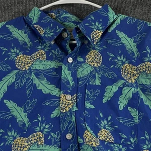 Abercrombie & Fitch Hemd Herren 2XL Ananas Print Knopfleiste Hawaii Freizeit - Bild 1 von 12
