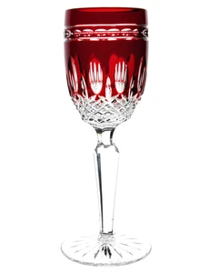 Cristal Waterford Clarendon Rubí Corte a Transparente Cordial Vidrio Firmado 6" - Imagen 1 de 3