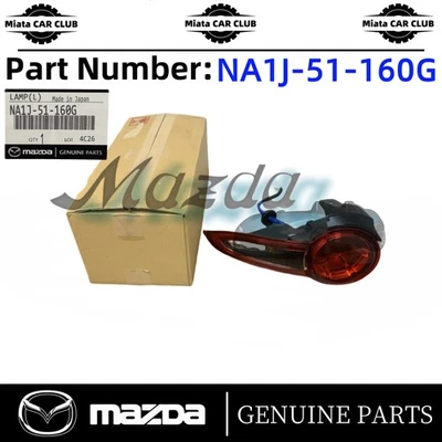 Mazda Genuine MX-5 Miata Roadster ND 2016-2023 Tail Light Lamp Left NA1J-51-160G - Image 1 of 4