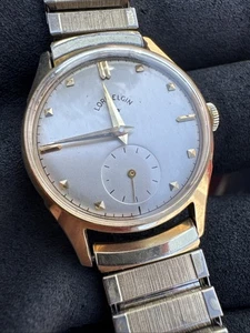 Lord Elgin 14K Caja de Oro Amarillo Sólido Esfera Dorada (Mantiene el Tiempo) - Imagen 1 de 10