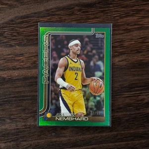 2025-26 Topps Basketball Andrew Nembhard #52 Season Green Rainbow Foil /99 - Picture 1 of 2