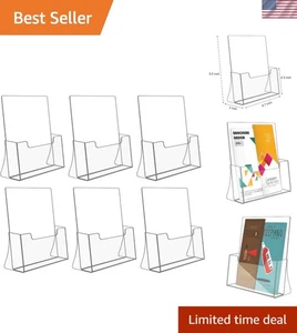 Magazine Organizer 6 Pack Acrylic Holder - Picture 1 of 8