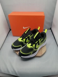 Nike Cosmic Runner (GS) Boy's Shoes - Black/Wolf - Gray/Bolt - Size 5Y - HM4402 - Picture 1 of 15
