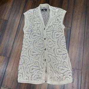 Vintage Coogi Australia Sweater Vest Knit Mens M Grandpa Cardigan Cosby 90s - Picture 1 of 8