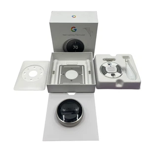 Google Nest Learning Thermostat - t3007es - Stainless Steel #UF3877 (AR) - Picture 1 of 12