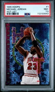 1995 Hoops Hot List #1 Michael Jordan Hot List PSA 7.5 - Picture 1 of 2