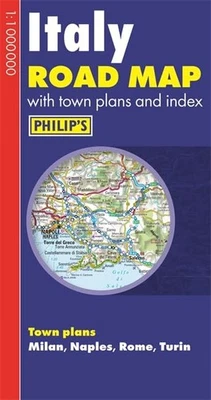 Philip's Italy Road Map by Philip's Maps Paperback / softback Book The Fast Free - Image 1 of 2