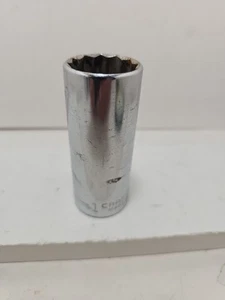 Craftsman 1"  SAE Deep 12 Point 1/2'' Drive Socket VV 47531 - Imagen 1 de 4