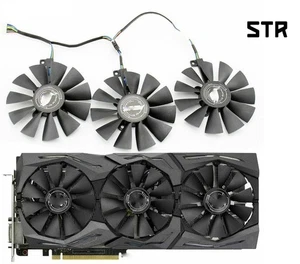 coolingFan For ASUS GTX 980Ti R9 390X 390 480 VEGA56 GPU FDC10U12S9-C 87mm - Afbeelding 1 van 16